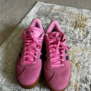 platform adidas gazelles (size 9.5)